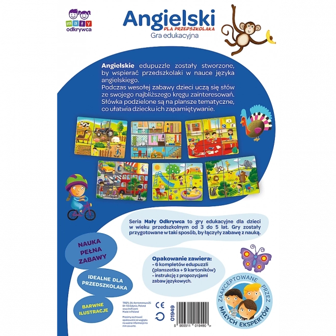 Gioco educativo inglese per l'asilo serie piccolo scopritore