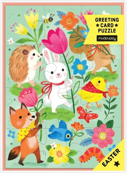 Puzzle Mudpuppy con auguri di Pasqua