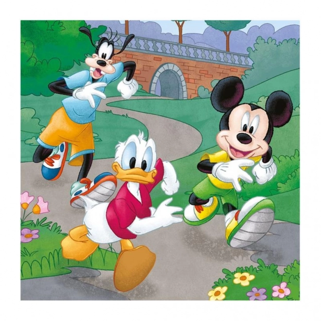 Puzzle DINO Mickey Mouse e amici 3x55 pezzi