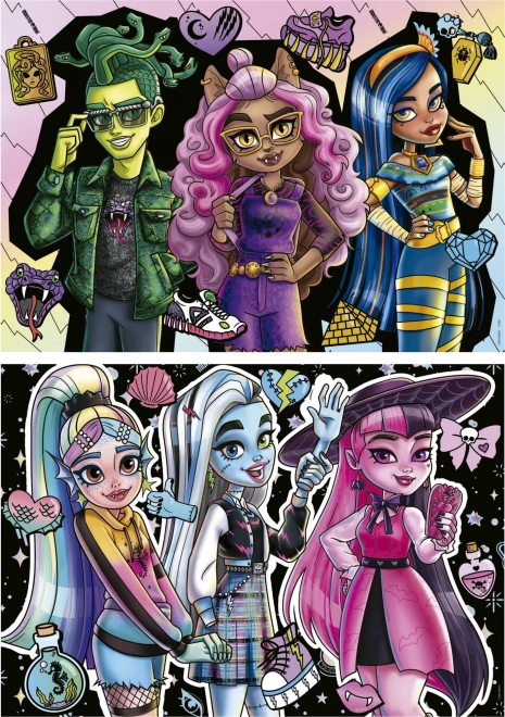 Puzzle Monster High 2x100 pezzi