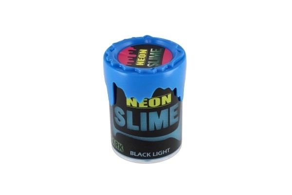 Slime neon con luce al buio