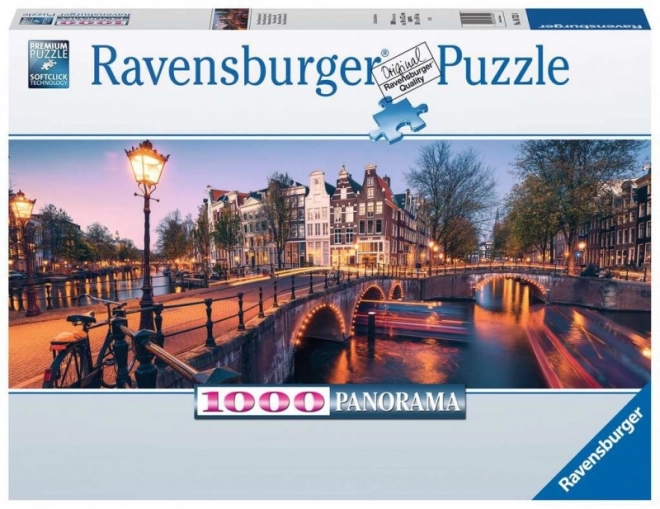 Puzzle 1000 pezzi panorama di Amsterdam