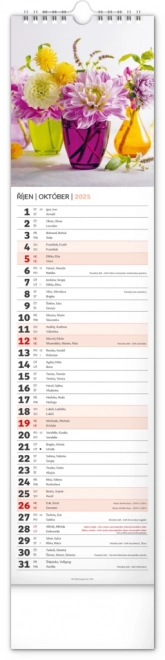 Calendario da parete Fiori 2025