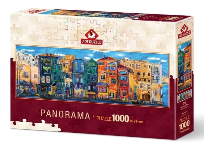 Puzzle panoramico città colorata 1000 pezzi