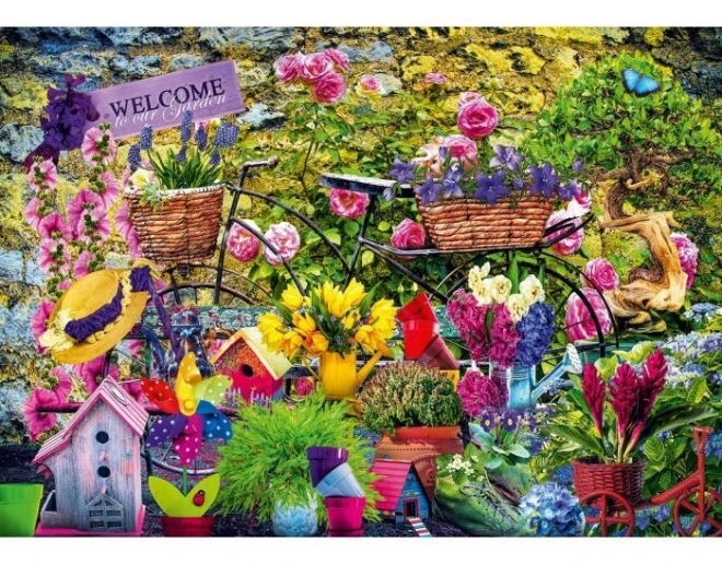 Puzzle Benvenuto nel nostro Giardino 1000 Pezzi