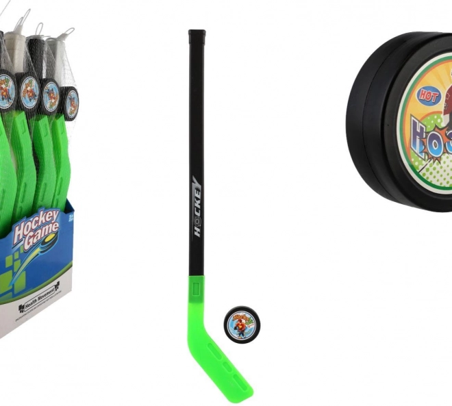 Hockey per bambini con disco di plastica 74 cm