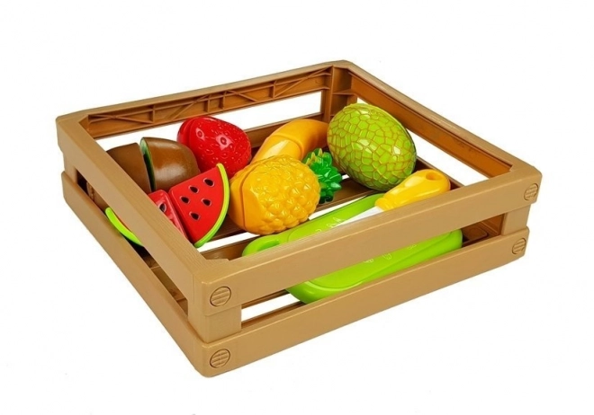 Set da taglio frutta con velcro in cassa