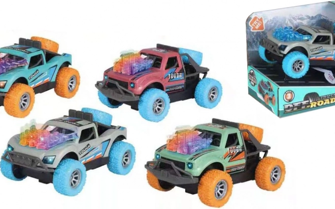 Auto fuoristrada a inerzia con effetti