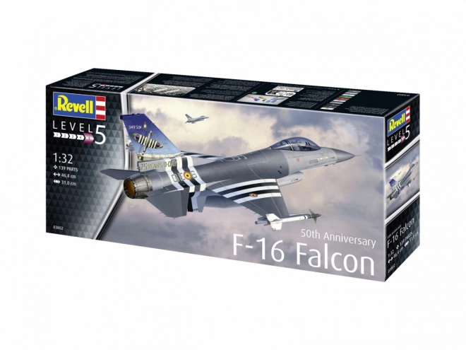 Modello in plastica F-16 Falcon 50° Anniversario 1/32