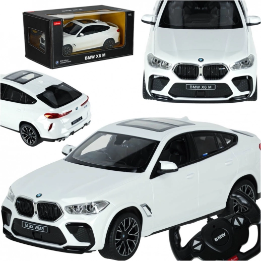 Auto telecomandato BMW X6 M 1:14 bianco