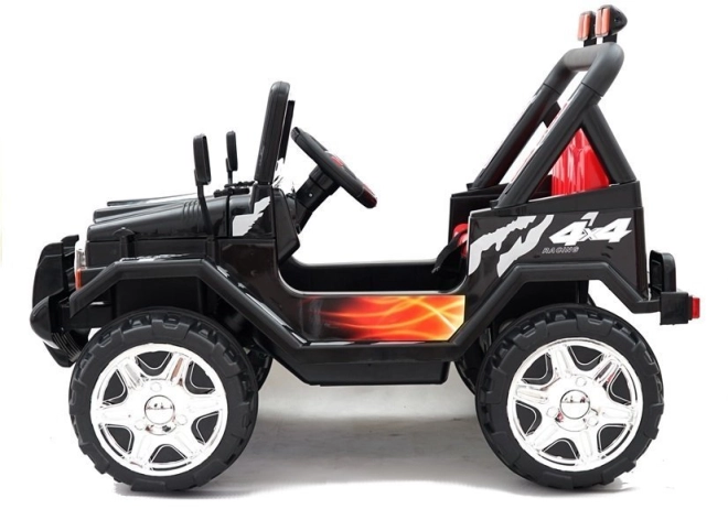 Auto elettrico per bambini Jeep potente nero S618