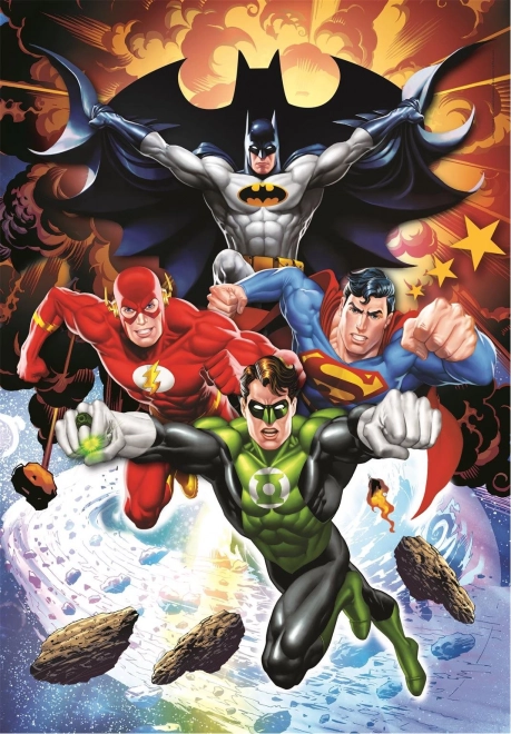 Puzzle 104 pezzi Super Color DC Comics