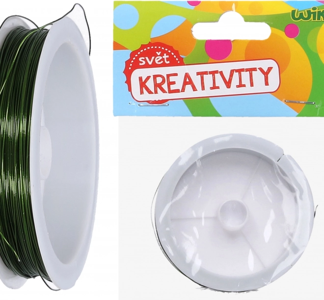 Filo legante decorativo verde 0,4 mm, 30 m