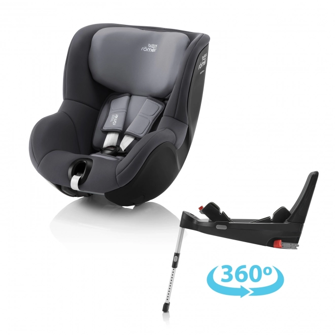 Seggiolino Auto Seggiolino Dualfix 5Z con Base Flex 5Z Grigio Scuro