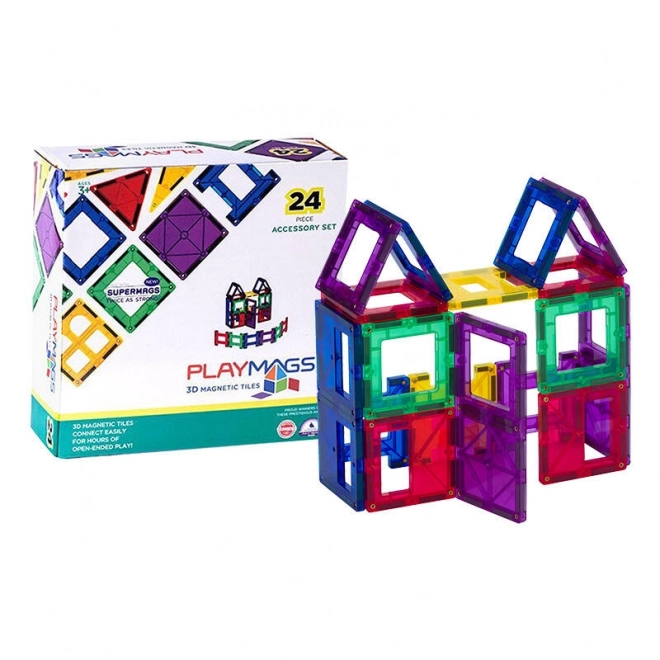 Blocchi Magnetici 3D Playmags Set 24 Pezzi