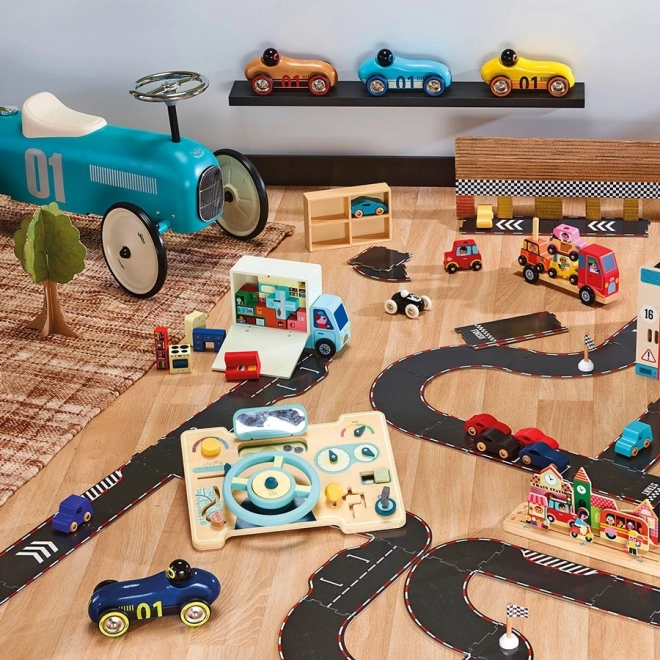 Vilac Cruscotto in legno con volante per bambini