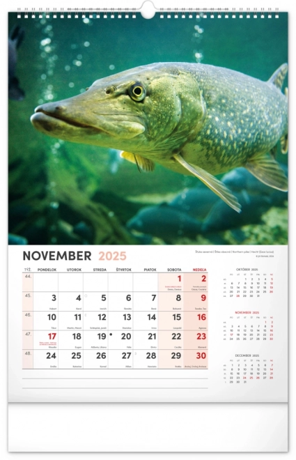 Calendario da parete Pescatore 2025