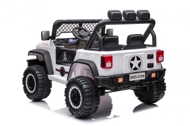 Auto elettrica per bambini Jeep Geoland bianco 4x4 24V