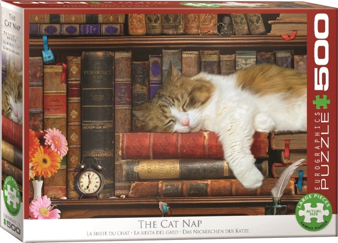 Puzzle Sonno del Gatto 500 Pezzi XL