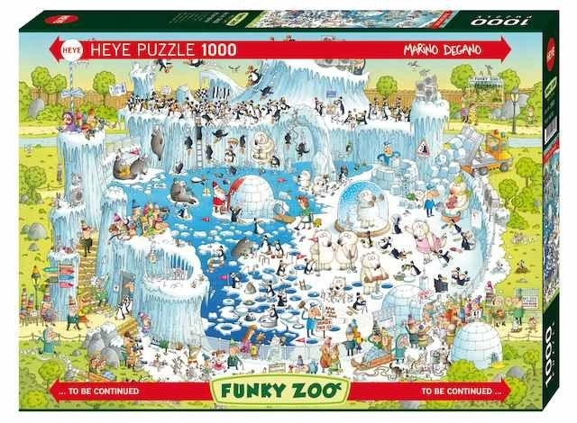 Heye puzzle zoo pazza: esposizione polare 1000 pezzi