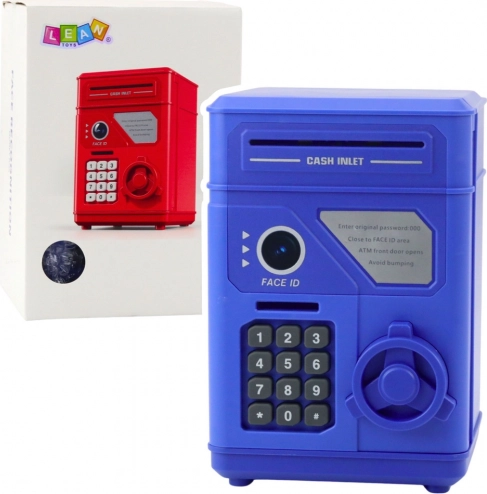 Cassaforte elettronica salvadanaio per bambini, blu