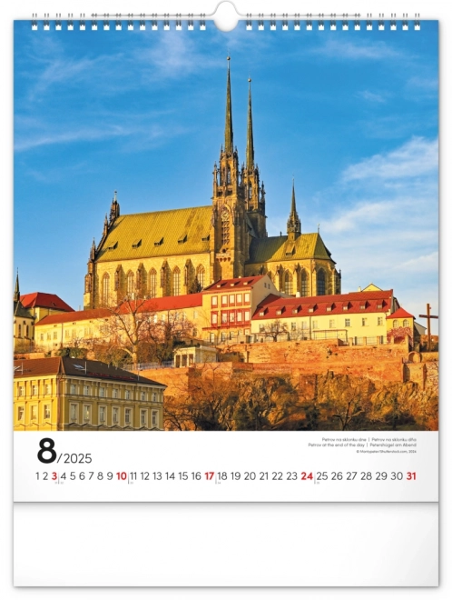 Calendario da parete Brno 2025