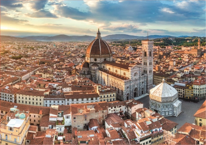 Puzzle veduta aerea di Firenze 1500 pezzi