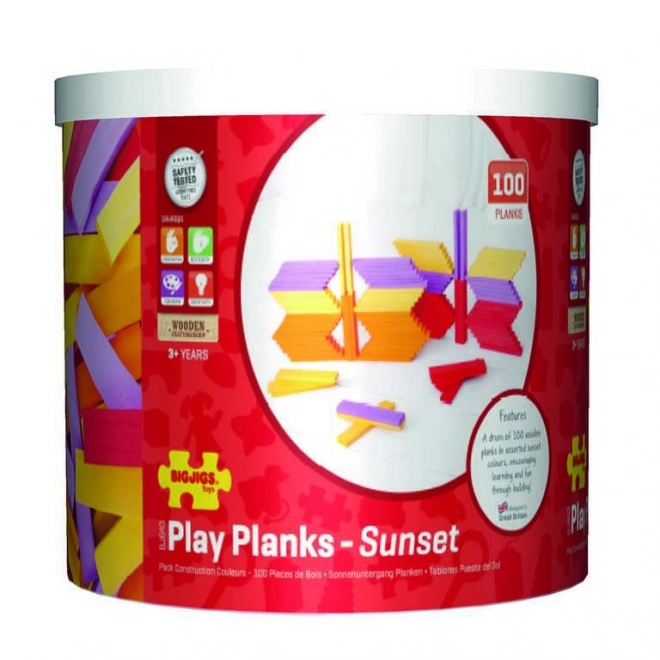 Pannello di Gioco Bigjigs Toys Tramonto 100 Pezzi