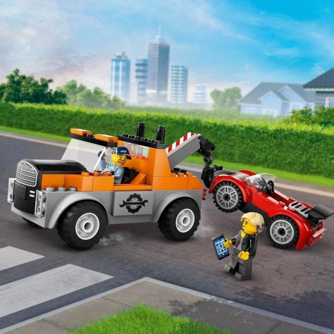 Camioncino di recupero e riparazione auto sportiva LEGO City