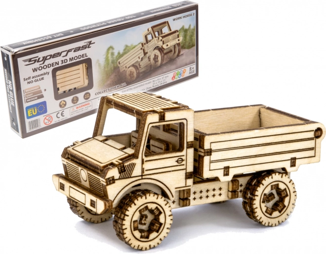 Puzzle 3D in legno Superfast Camion