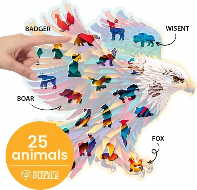 Puzzle in legno Aquila acuta 250 pezzi