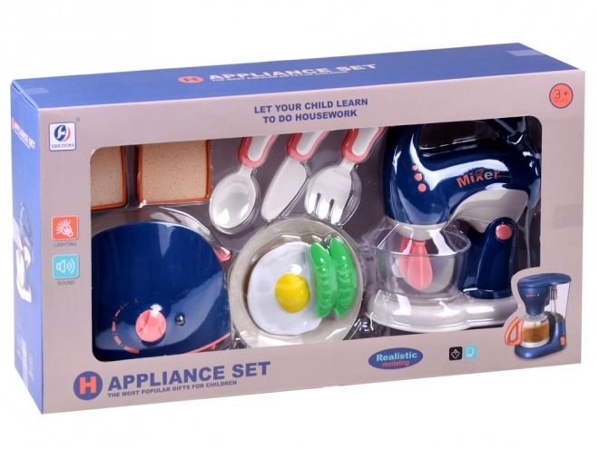 Set di accessori da cucina con tostapane e mixer