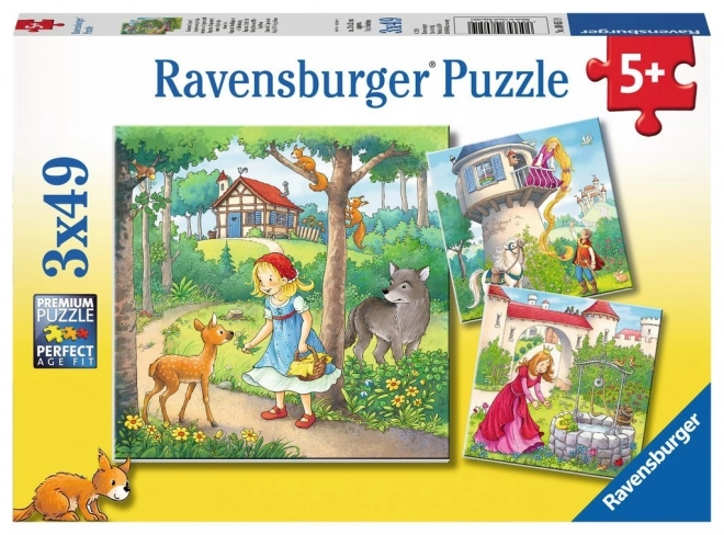 puzzle favole classiche 3x49 pezzi