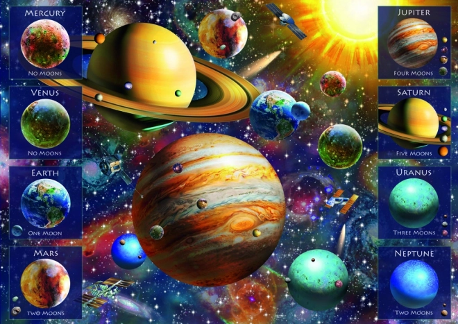 Puzzle a spirale sistema solare 1040 pezzi