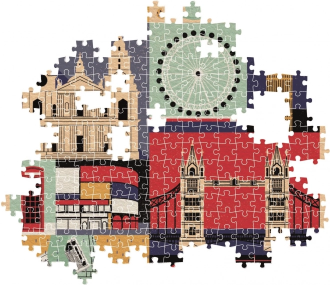 Puzzle Stile nella città Londra 1000 pezzi