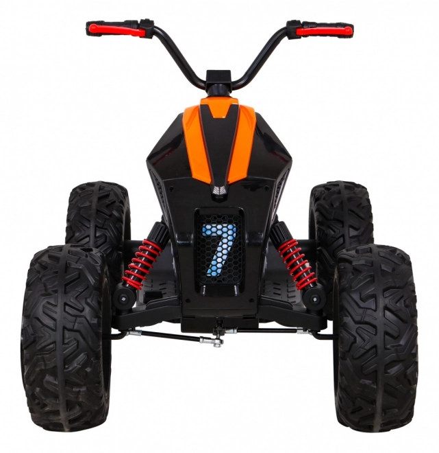 Quad Lucky Seven a batteria nero + ruote EVA + avvio lento + LED + MP3 USB