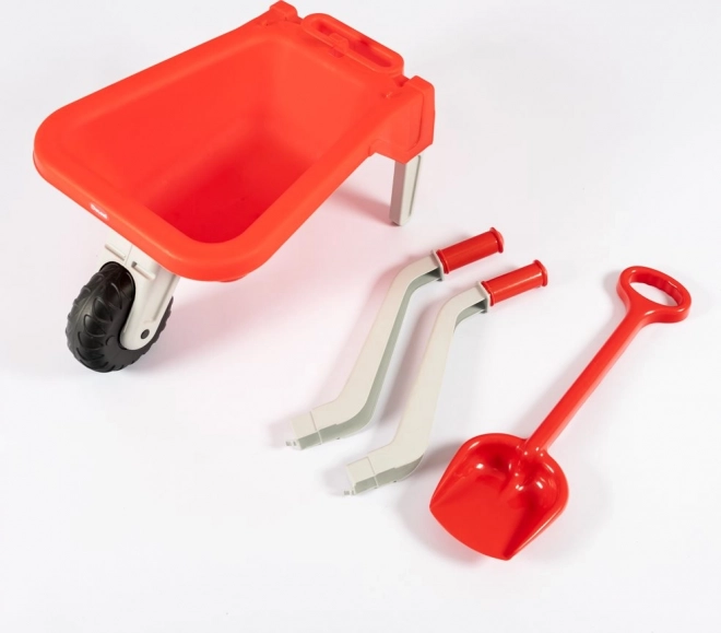 DOLONI Carrello di plastica con pala - rosso