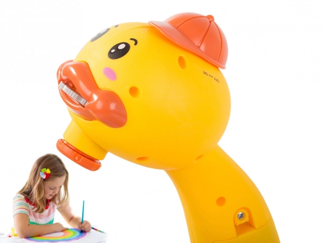 Tavolino da disegno per bambini con proiettore e pennarelli