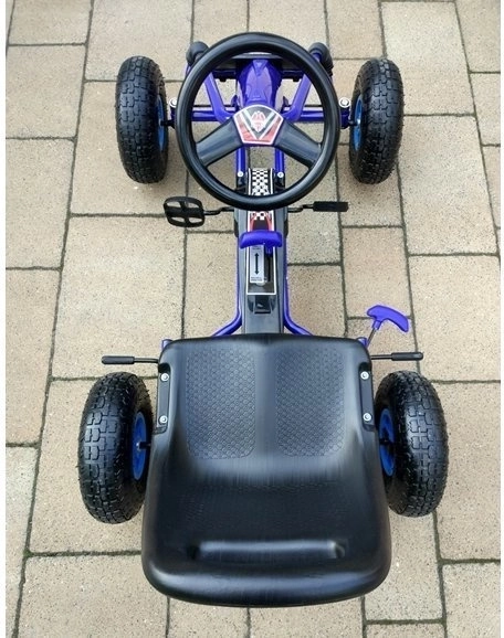 Kart a pedali + Pneumatici gonfiabili + Sedile regolabile – Blu
