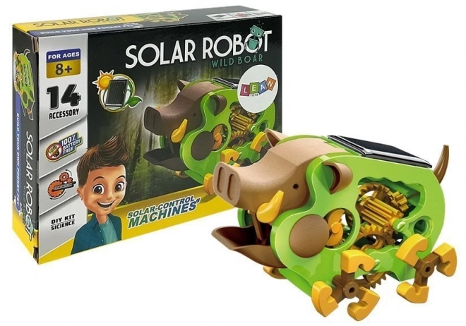 Robot educativo da montare solare cinghiale fai-da-te verde