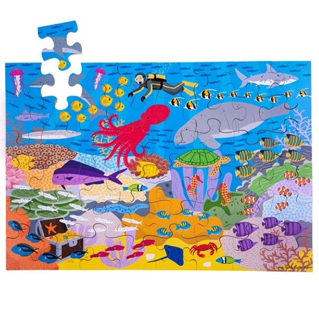 Puzzle da pavimento Mondo Sottomarino Bigjigs Toys