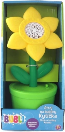 Macchina per bolle a forma di fiore - giallo