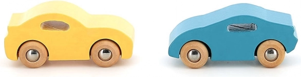 Set di 4 macchinine di legno Vilacity
