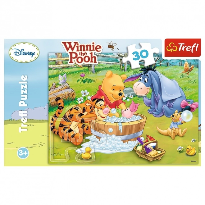 Puzzle 30 pezzi Winnie the Pooh Bagnetto di Pimpi