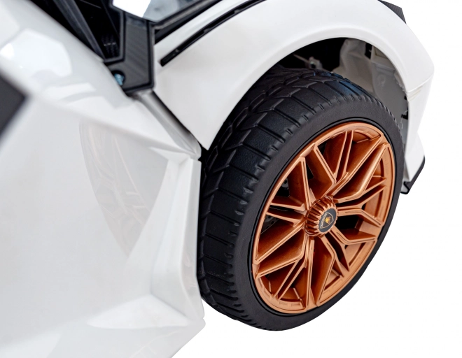 Lamborghini SIAN auto per bambini a batteria con telecomando – Bianco