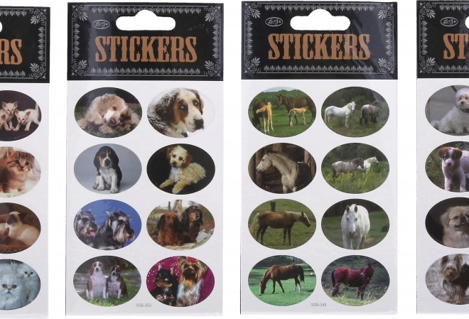 Adesivi con motivi di animali - set da 30 pezzi