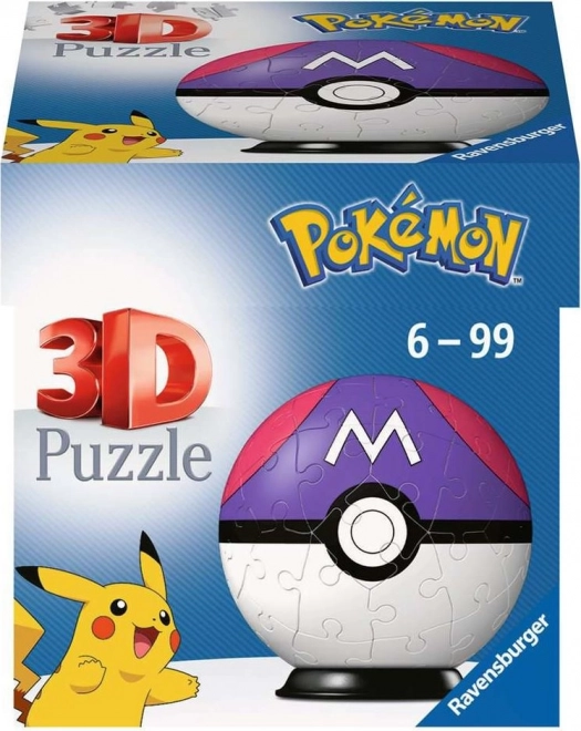 Palla Puzzle 3D 54 Pezzi Master Ball Pokemon