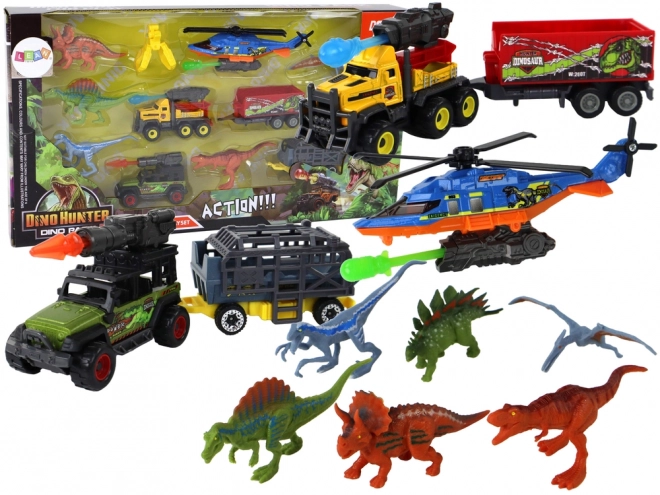 Set Giocattoli Elicottero e Dinosauri