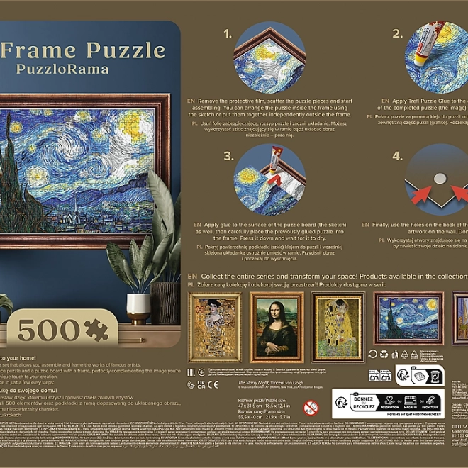 Puzzle con Cornice Notte Stellata 500 pezzi