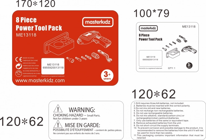 Set di strumenti per la Lavagna Scientifico-Creativa MASTERKIDZ